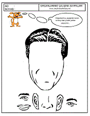 yüzdeki organları kes ve yerine yapıştır oyunu